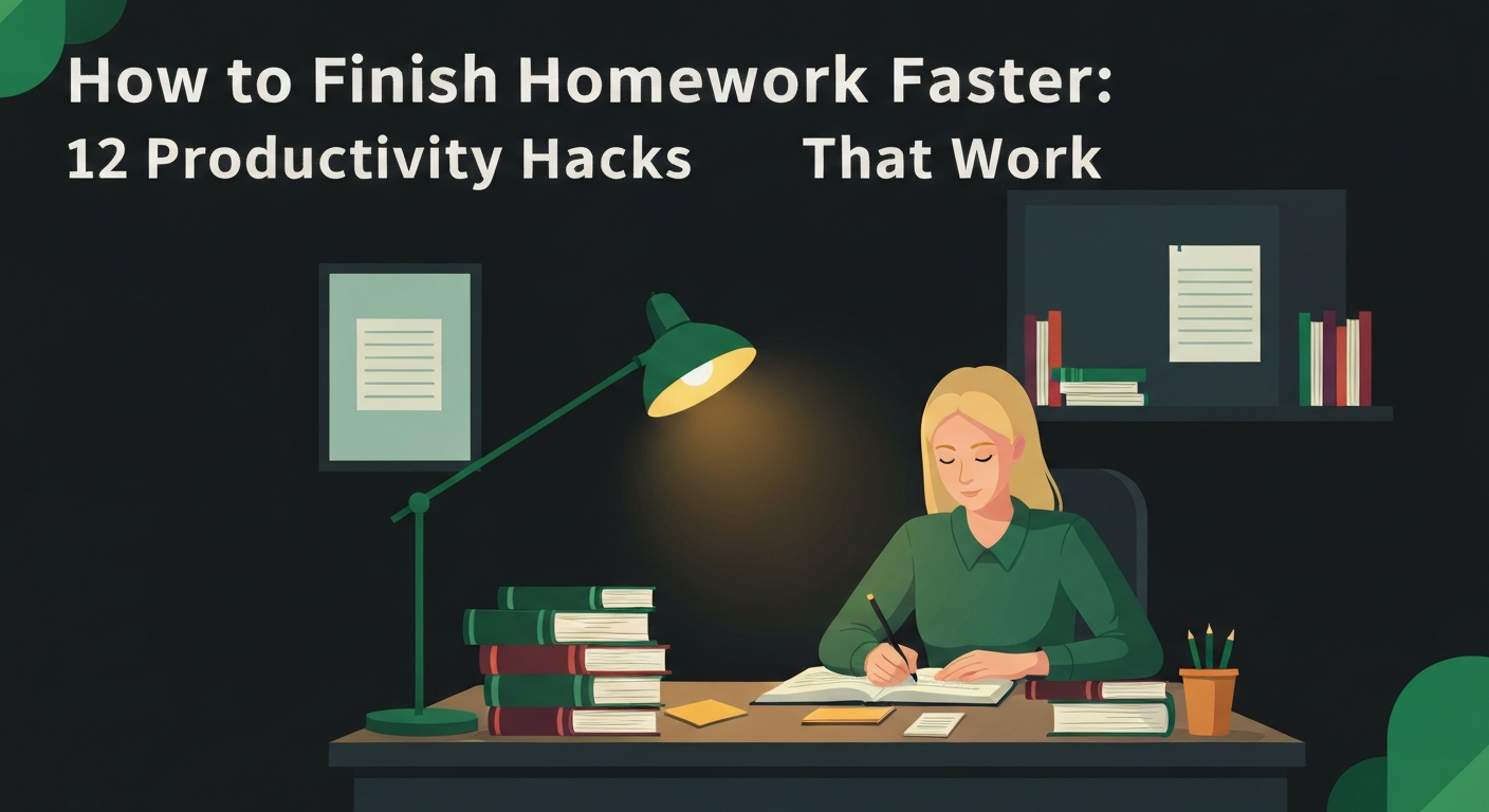 How to Finish Homework Faster: 12 Productivity Hacks That Work