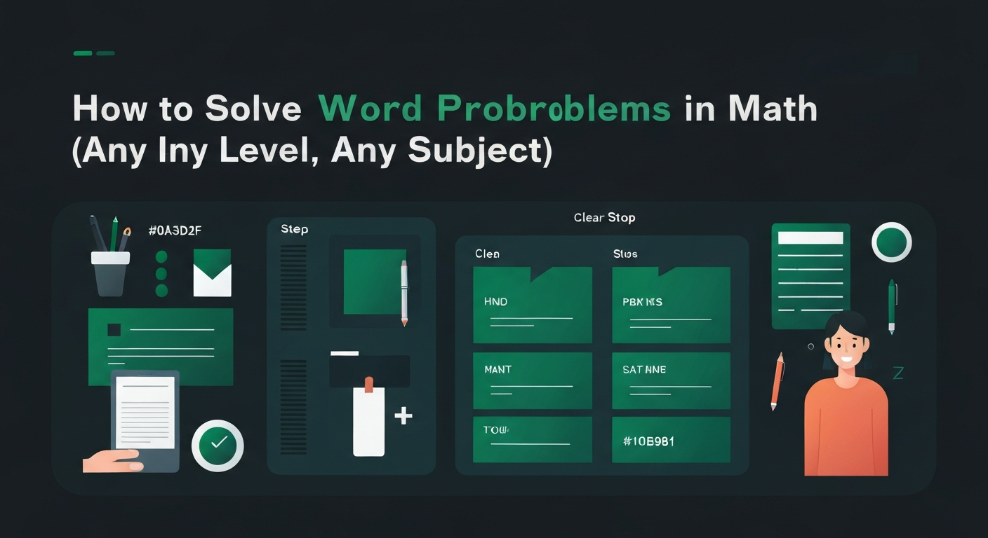How to Solve Word Problems in Math (Any Level, Any Subject)