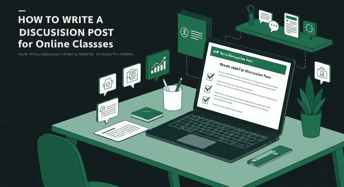 How to Write a Discussion Post for Online Classes