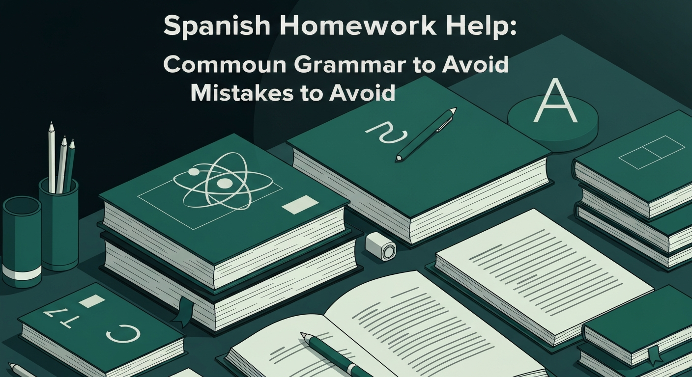 Spanish Homework Help: Common Grammar Mistakes to Avoid